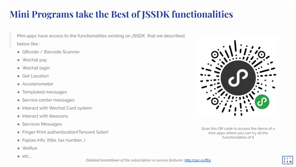 Mini Programs JSSDK functions